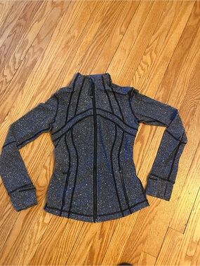lululemon athletica Align Speckled Charcoal Gray Zip-Up Jacket